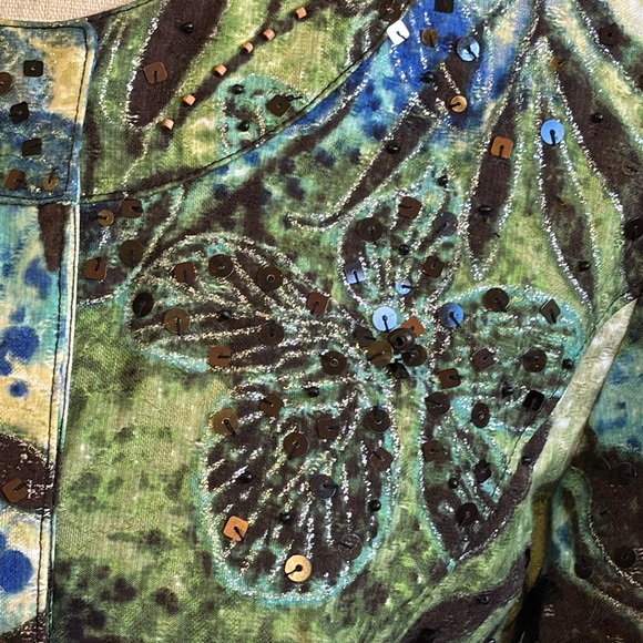 Chico's Multi Colored Embellished Jacket - Picture 2 of 5